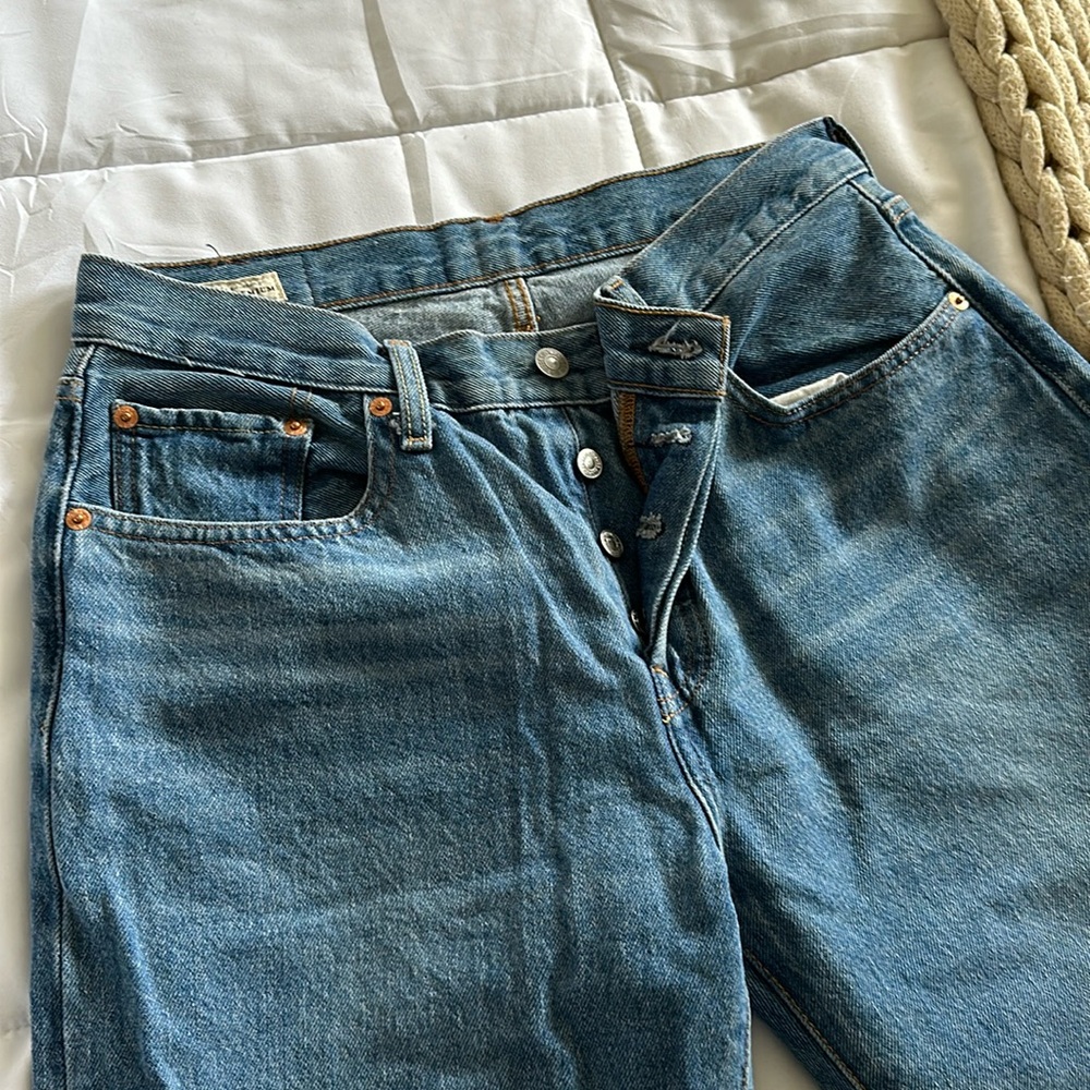 Levi’s dad jeans. Never worn